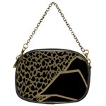 Polka Spot Grey Black Chain Purses (One Side)  Front