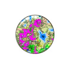 Painting Map Pink Green Blue Street Hat Clip Ball Marker (4 Pack) by Mariart