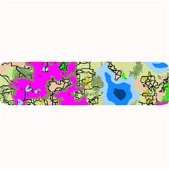 Painting Map Pink Green Blue Street Large Bar Mats by Mariart