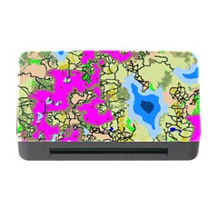 Painting Map Pink Green Blue Street Memory Card Reader With Cf by Mariart