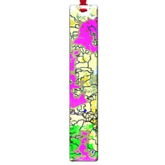 Painting Map Pink Green Blue Street Large Book Marks by Mariart