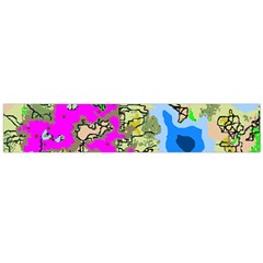 Painting Map Pink Green Blue Street Large Flano Scarf 