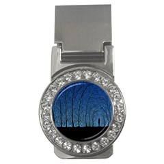 Forest Tree Night Blue Black Man Money Clips (cz) 