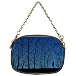 Forest Tree Night Blue Black Man Chain Purses (Two Sides)  Front