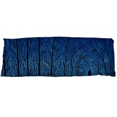 Forest Tree Night Blue Black Man Body Pillow Case Dakimakura (two Sides)