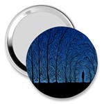 Forest Tree Night Blue Black Man 3  Handbag Mirrors Front