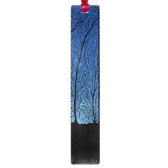 Forest Tree Night Blue Black Man Large Book Marks