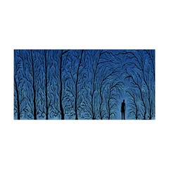 Forest Tree Night Blue Black Man Yoga Headband