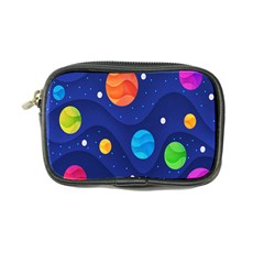 Planet Space Moon Galaxy Sky Blue Polka Coin Purse by Mariart