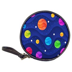 Planet Space Moon Galaxy Sky Blue Polka Classic 20-cd Wallets