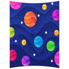 Planet Space Moon Galaxy Sky Blue Polka Back Support Cushion