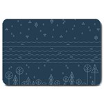 Rain Hill Tree Waves Sky Water Large Doormat  30 x20  Door Mat