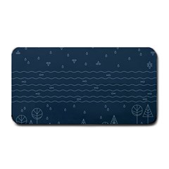 Rain Hill Tree Waves Sky Water Medium Bar Mats