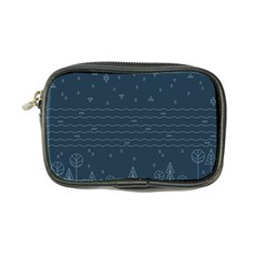 Rain Hill Tree Waves Sky Water Coin Purse by Mariart