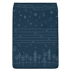 Rain Hill Tree Waves Sky Water Flap Covers (l) 