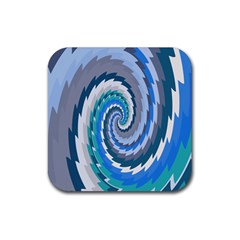 Psycho Hole Chevron Wave Seamless Rubber Coaster (square)  by Mariart