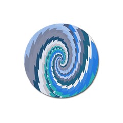 Psycho Hole Chevron Wave Seamless Magnet 3  (round) by Mariart