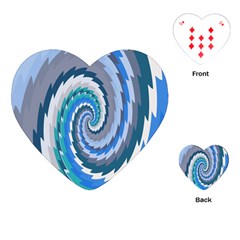 Psycho Hole Chevron Wave Seamless Playing Cards (heart)  by Mariart