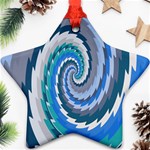 Psycho Hole Chevron Wave Seamless Star Ornament (Two Sides) Front