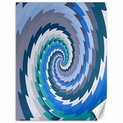 Psycho Hole Chevron Wave Seamless Canvas 18  X 24  