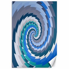 Psycho Hole Chevron Wave Seamless Canvas 20  X 30   by Mariart