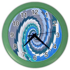 Psycho Hole Chevron Wave Seamless Color Wall Clocks by Mariart