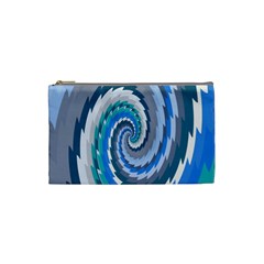 Psycho Hole Chevron Wave Seamless Cosmetic Bag (small)  by Mariart