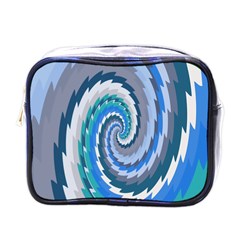 Psycho Hole Chevron Wave Seamless Mini Toiletries Bags by Mariart