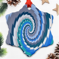 Psycho Hole Chevron Wave Seamless Ornament (snowflake) by Mariart