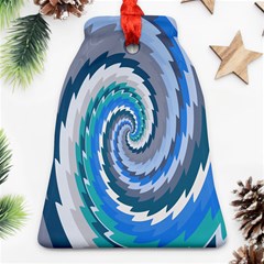 Psycho Hole Chevron Wave Seamless Ornament (bell) by Mariart