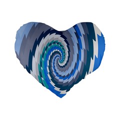 Psycho Hole Chevron Wave Seamless Standard 16  Premium Heart Shape Cushions