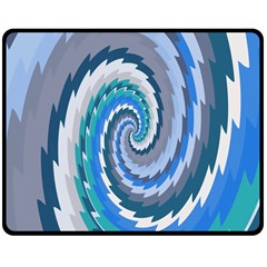 Psycho Hole Chevron Wave Seamless Double Sided Fleece Blanket (medium)  by Mariart