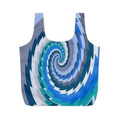 Psycho Hole Chevron Wave Seamless Full Print Recycle Bags (m)  by Mariart