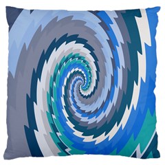 Psycho Hole Chevron Wave Seamless Large Flano Cushion Case (one Side)