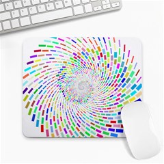 Prismatic Abstract Rainbow Large Mousepads by Mariart