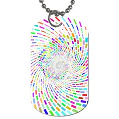 Prismatic Abstract Rainbow Dog Tag (one Side) by Mariart