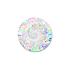 Prismatic Abstract Rainbow Golf Ball Marker