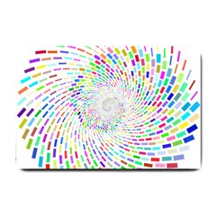 Prismatic Abstract Rainbow Small Doormat  by Mariart