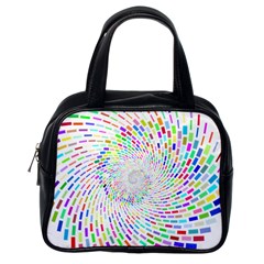 Prismatic Abstract Rainbow Classic Handbags (one Side)