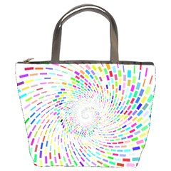 Prismatic Abstract Rainbow Bucket Bags by Mariart