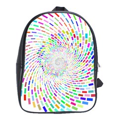 Prismatic Abstract Rainbow School Bag (large) by Mariart