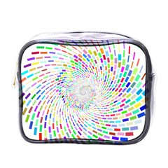 Prismatic Abstract Rainbow Mini Toiletries Bags by Mariart