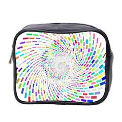 Prismatic Abstract Rainbow Mini Toiletries Bag 2-side by Mariart