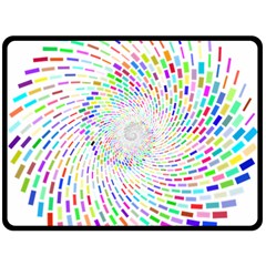 Prismatic Abstract Rainbow Fleece Blanket (large) 