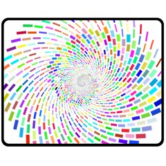 Prismatic Abstract Rainbow Fleece Blanket (medium) 