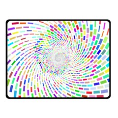 Prismatic Abstract Rainbow Fleece Blanket (small) by Mariart