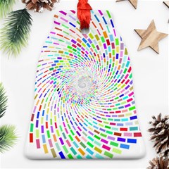 Prismatic Abstract Rainbow Ornament (bell) by Mariart