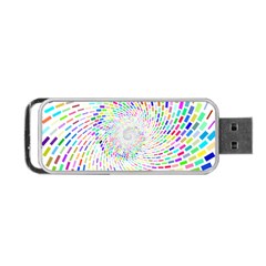 Prismatic Abstract Rainbow Portable Usb Flash (two Sides)