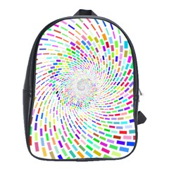 Prismatic Abstract Rainbow School Bag (xl) by Mariart