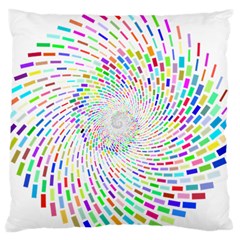 Prismatic Abstract Rainbow Standard Flano Cushion Case (one Side)